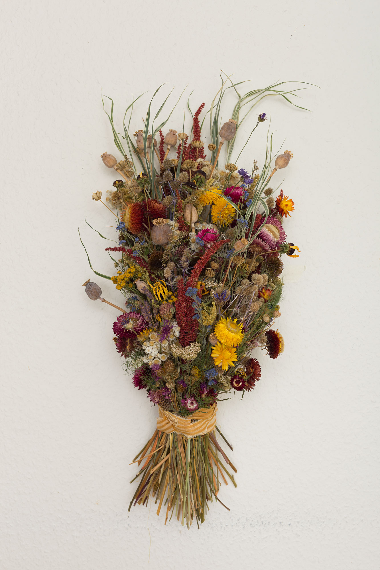 The boquet, 2019. Dried flowers picked during seven summers.